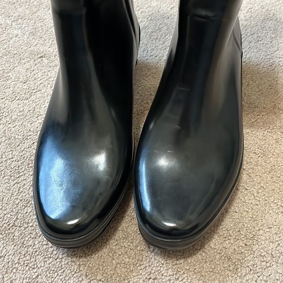 HUNTER Arolla wedge rain boots size 10 - Picture 7 of 16